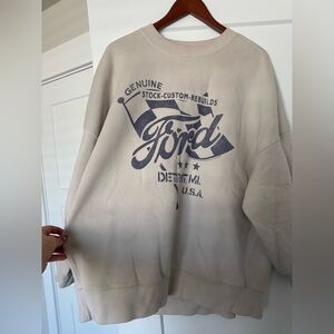 Abercrombie & Fitch Cream Crewneck Sweater